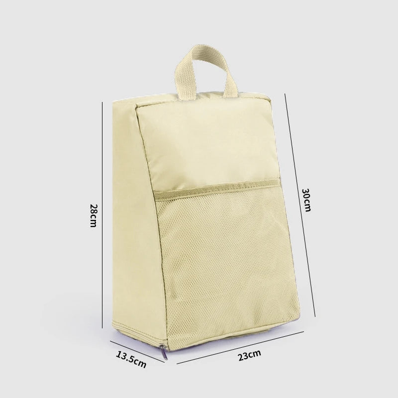 Travel Clothing Storage Bag Shoe Bag Outdoor Sports Portable Shoe Bag Dustproof and Waterproof Foldable Storage Bag Oasis Select Beige