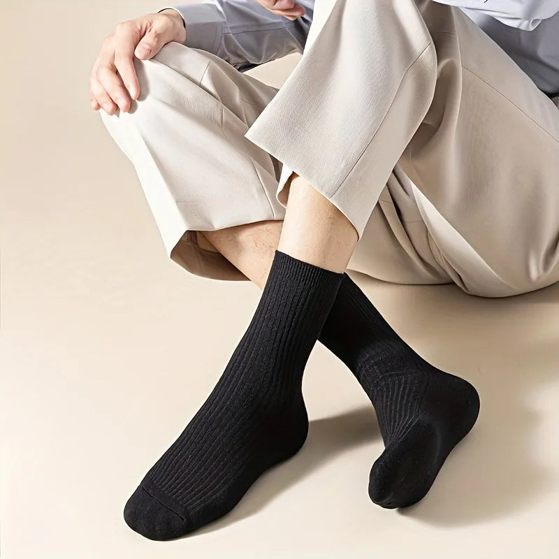 Men's Socks 5-Pair Set - Breathable and Soft, Suitable for All Seasons, Suitable for Casual Sports, Business Dress Oasis Select