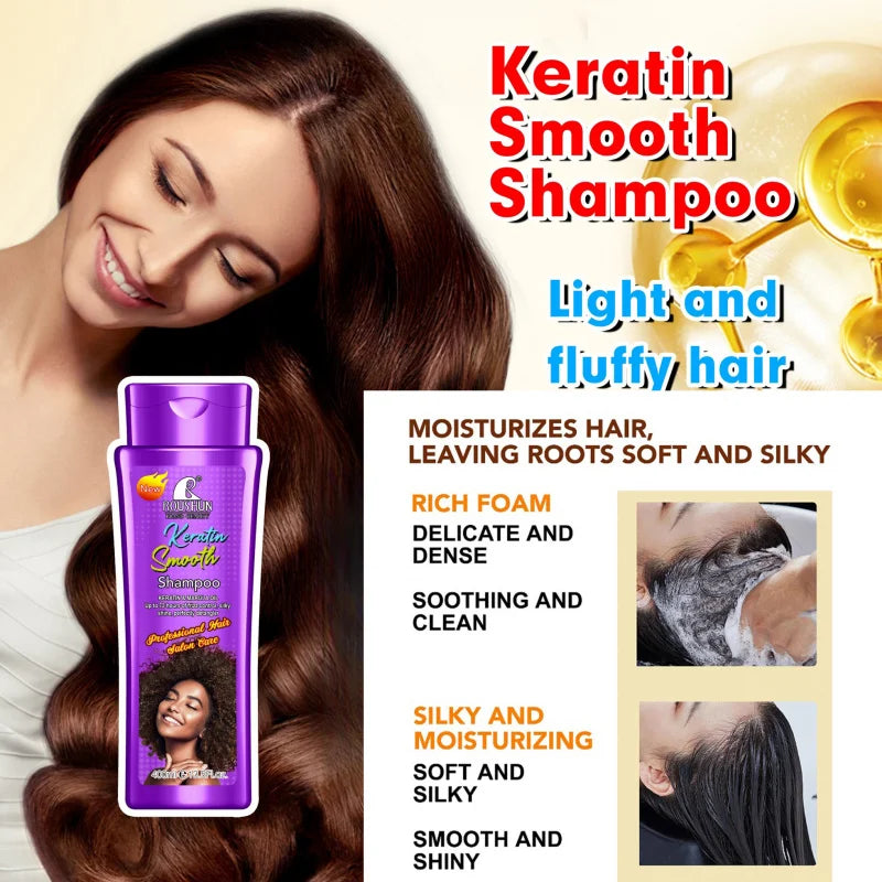 ROUSHUN Keratin Shampoo & Conditioner Set | Nourishing Hair Care