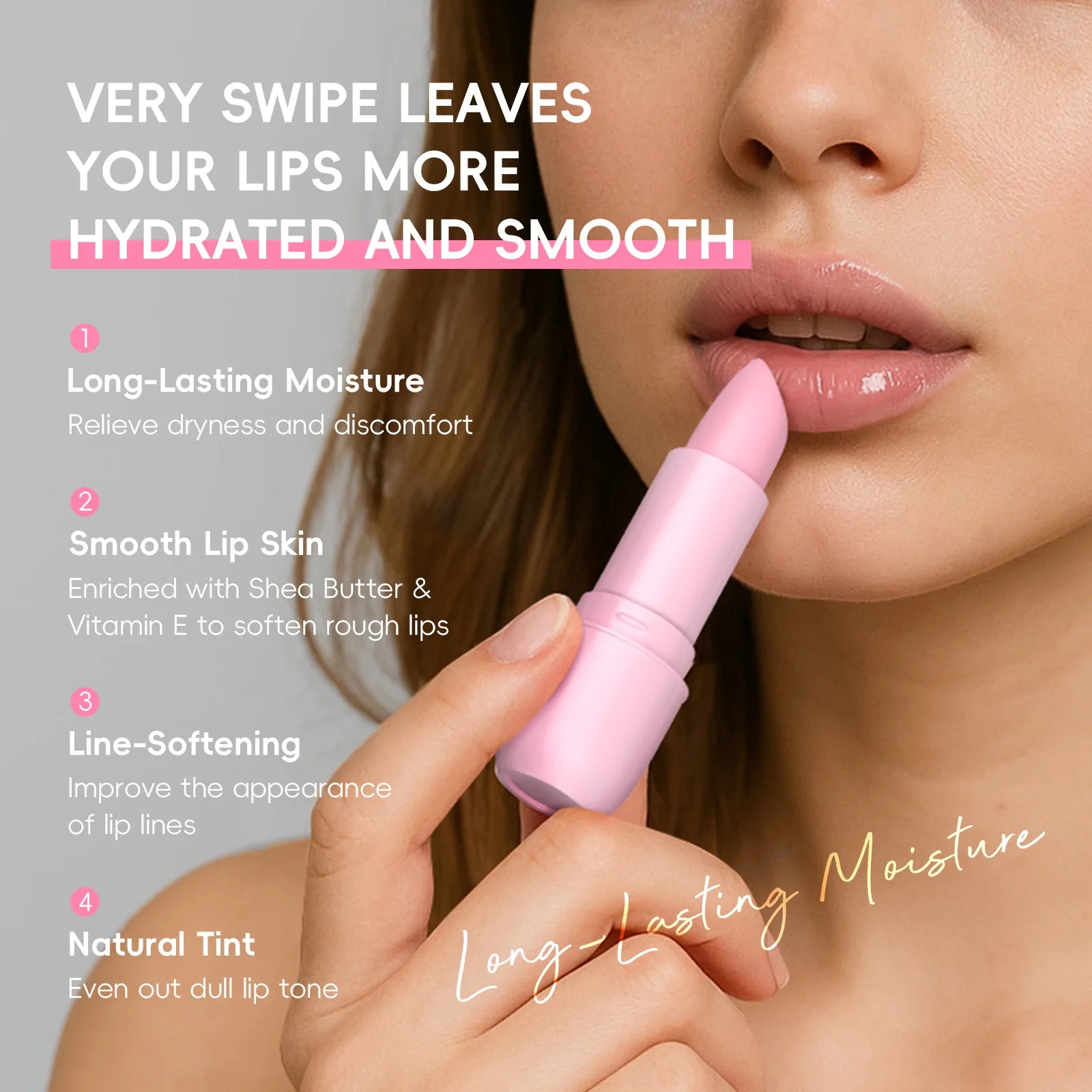 LAIKOU Sakura Lip Balm, Nourishing Hydrating Lip Care, Long-Lasting Moisturizer, Prevent Dry Cracked Lips, Daily Lip Repair Oasis Select