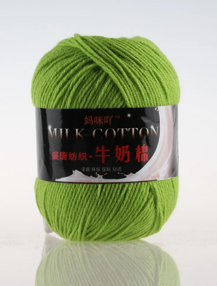 DIY Three Strands Graded Section Dyed Wool Medium Fine Cotton Thread