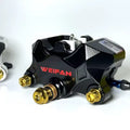 Weifan WF119 crab caliper brake disc brake modified with 7075 aluminum alloy serrated piston Oasis Select black
