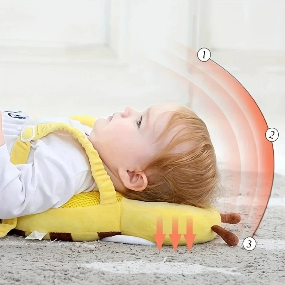 Head Back Protector Baby Protect Pillow Learn Walk Head Protector Cushion Anti Fall Backward Cap Carry Cartoon Kids Safe Bibi Oasis Select