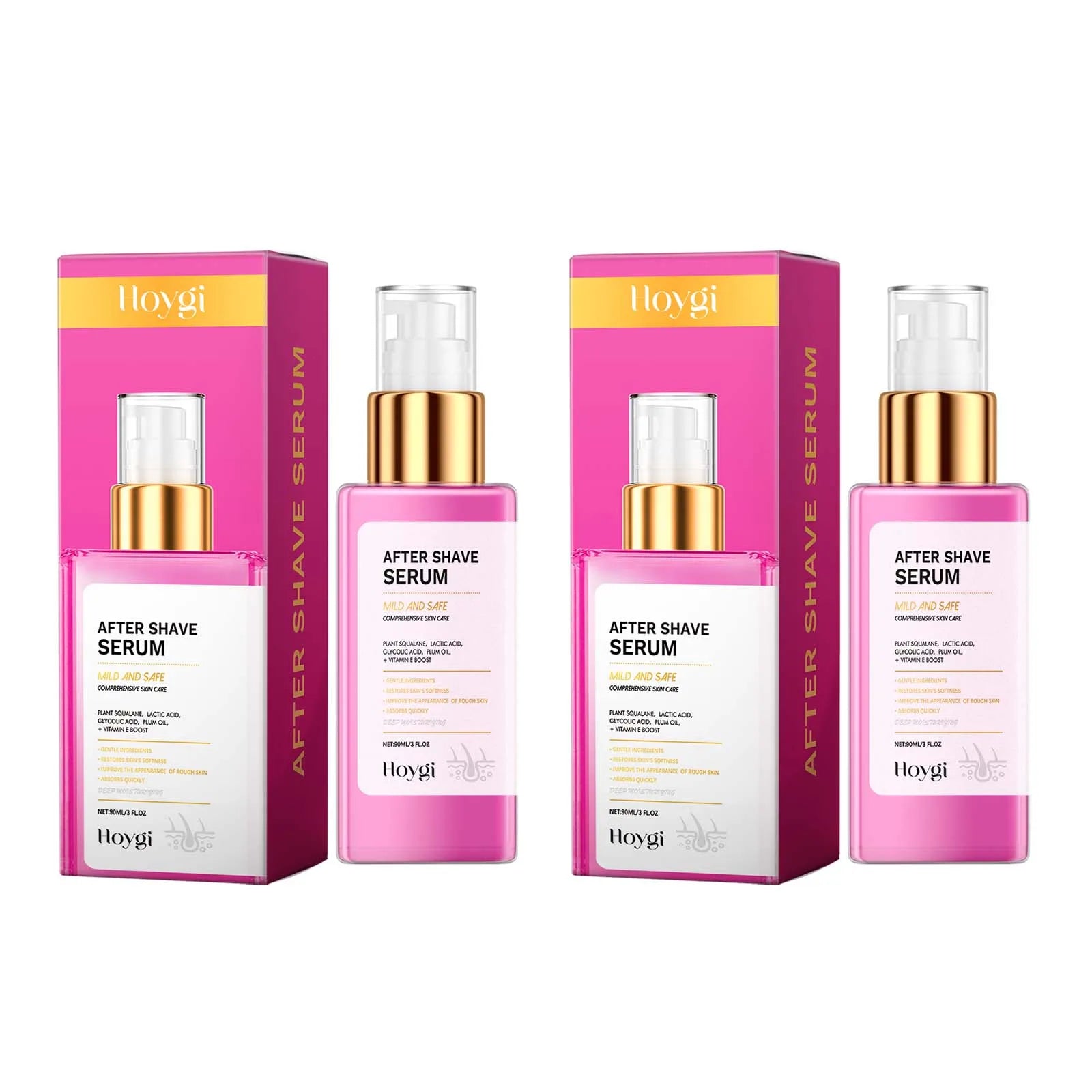 After Shave Serum Soothing Post-Shave Essence for Men & Women Smoothing Firming Skin Deep Hydrating Nourishing Gentle Body Care Oasis Select 2Pcs 90ml