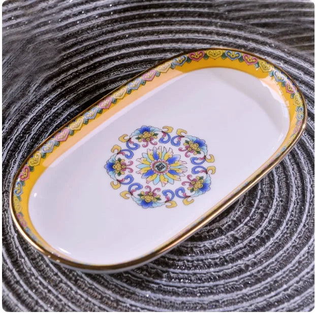 Ceramic Bowl And Dish Tableware Towel Tray, Chopstick Holder, Etc Oasis Select Towel tray