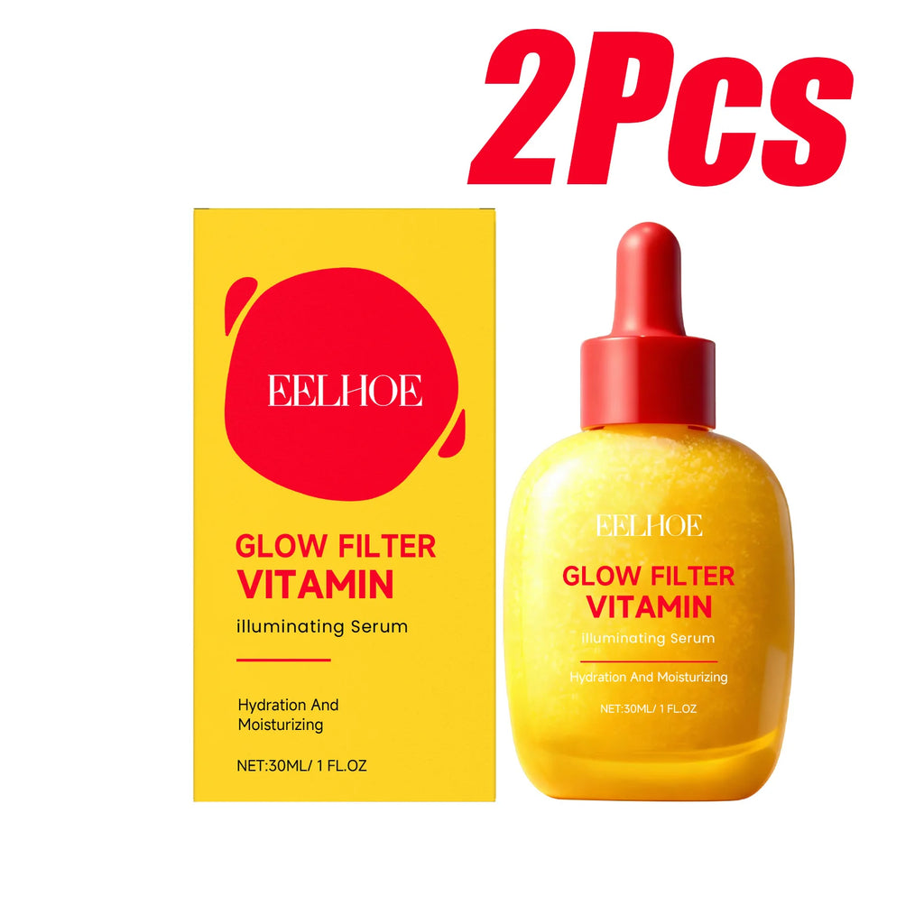 Vitamin C Illuminating Serum Brightening & Hydrating Facial Serum Even Skin Tone Soothes Dryness Daily Skincare Glowing Essence Oasis Select 2 x 30ml Boxed
