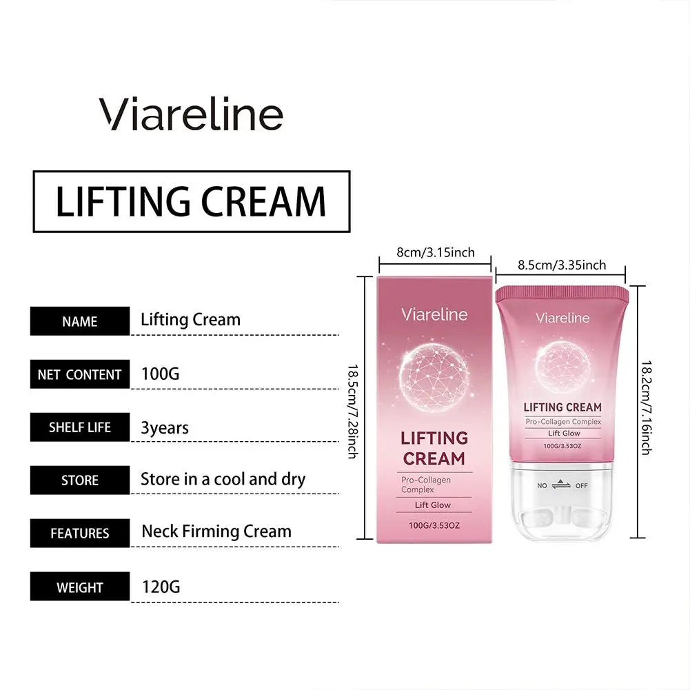 Pro-Collagen Firming Neck Cream With Massage Roller, Lifting, Reduces Fine Lines, Neck Skin Tightening, Anti-Aging, Necks Care Oasis Select