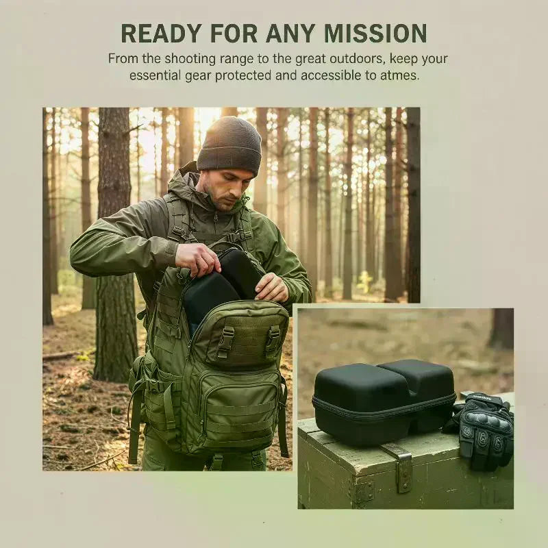 Hard EVA Case for Earmuffs, Headphones & Safety Glasses
