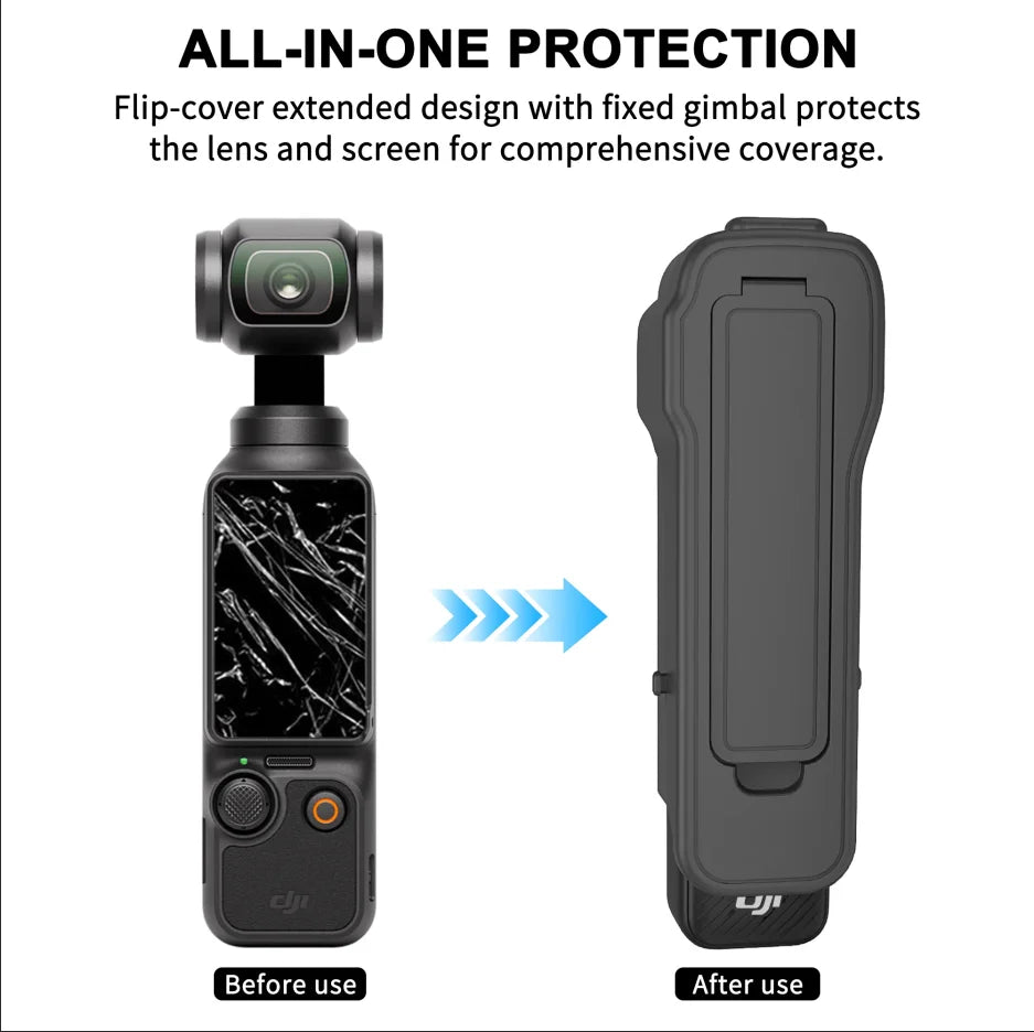 DJI Osmo Pocket 3 Flip Case with 4 Filter Slots & Lanyard