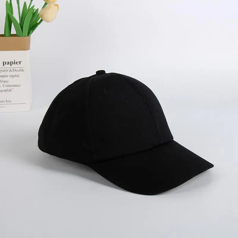 Solid Color Baseball Cap Sun Hat for Women – All Seasons