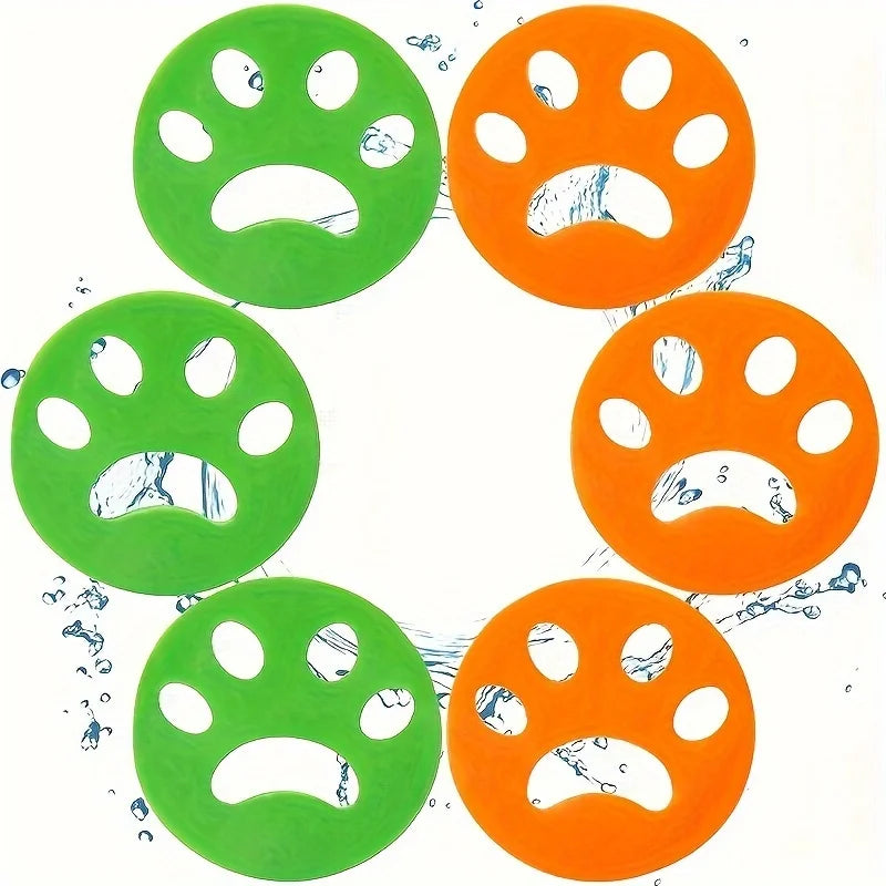 Cat Claw Silicone Hair Remover 4pcs Washing Machine Clothes Dust Hair Collector Double-Sided Reusable Washable Cleaning Tools Oasis Select 6pcs
