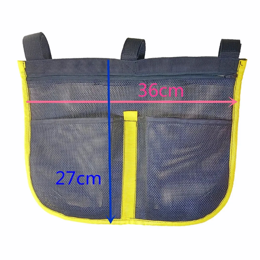 Anti-UV Boat Fishing Dock Rail Mesh Pouch Storage Bag for Kayak Marine Yacht Boat Fishing Handrail Stash Pocket Oasis Select