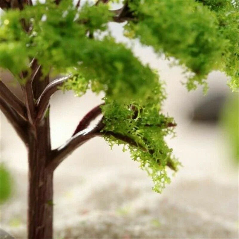 5/10 model trees 4-8CM railway scene dollhouse fairy garden scene building micro landscape mini landscape flower pot DIY Oasis Select