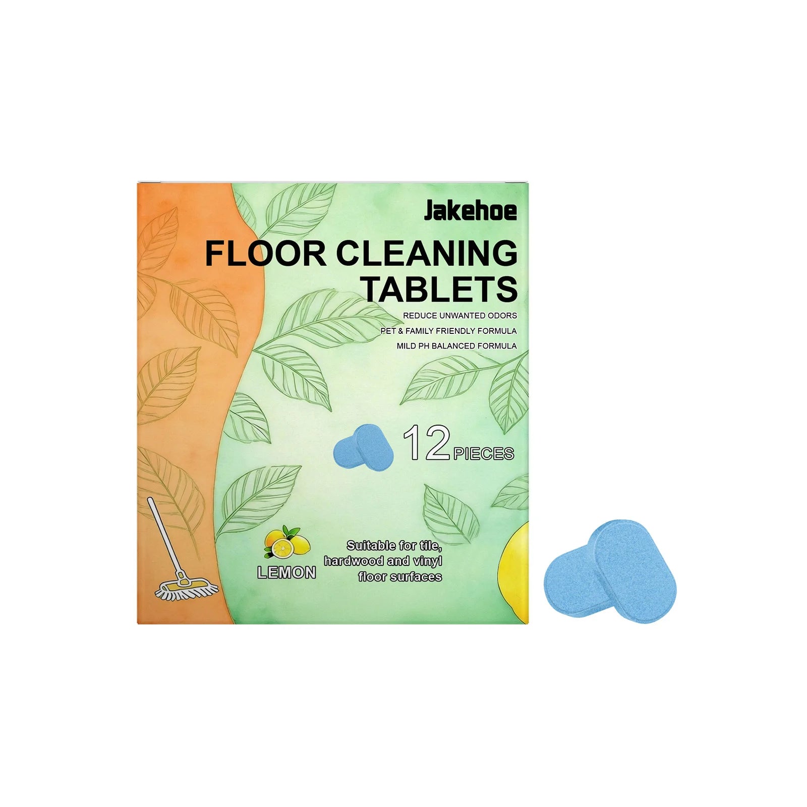 Floor Cleaning Tablets for Tile and Hardwood Removes Stains Dirt Freshens Dissolves Quickly Home with Long Lasting Clean Scent Oasis Select 12pcs boxed