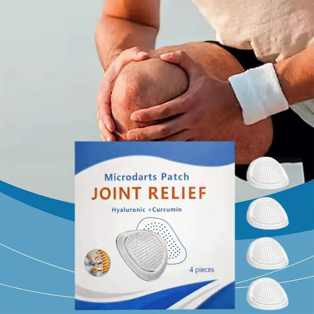 Microneedle Joint Relief Patch Natural Herbal Formula Comfort Waterproof Breathable Patch for Joint Discomfort 4pcs Oasis Select