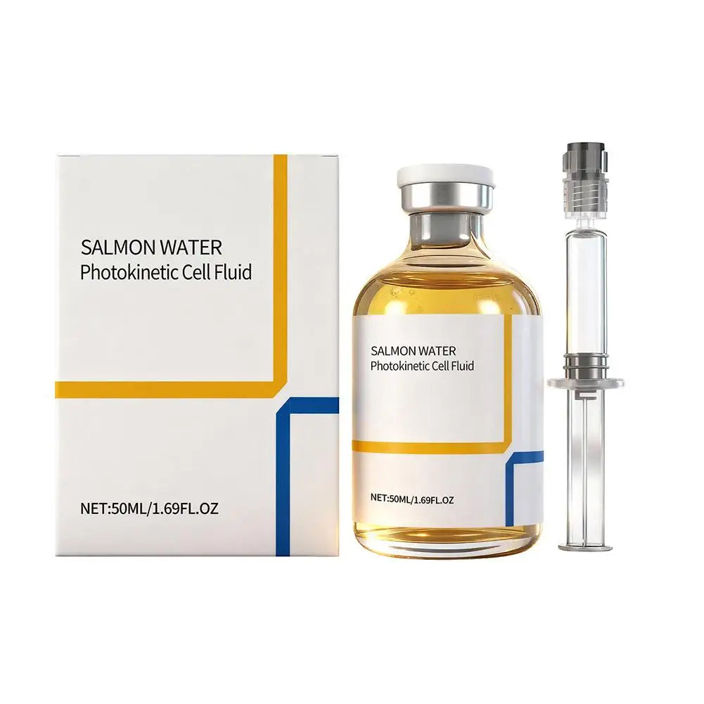 Korean Salmon Wrinkle Serum Skin Rejuvenation Essence, Strengthens Barrier Function, 24H Continuous Hydration Firming Skin Care Oasis Select 50mlX1