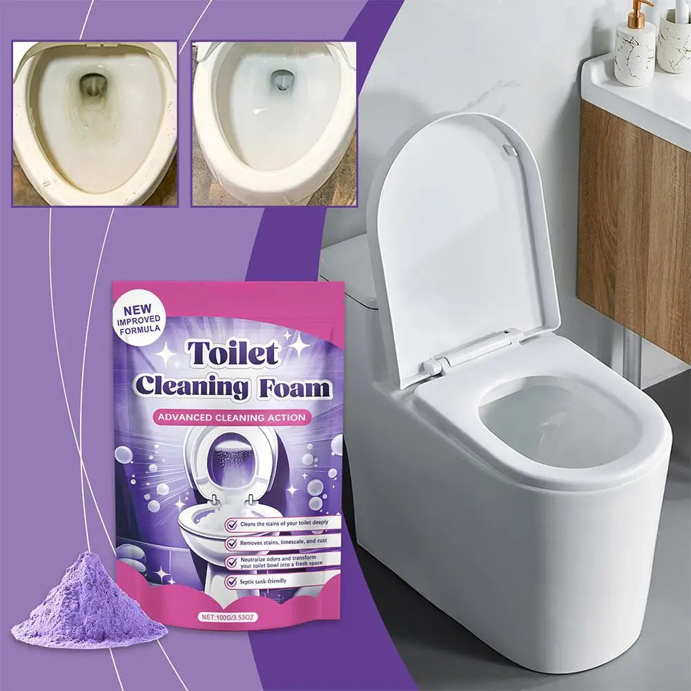 Toilet Bowl Cleaner Powder Foam – Deep Descaling & Stain Remover Toilet Bowl Cleaner Oasis Select