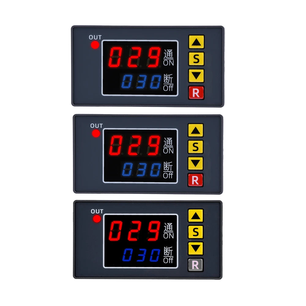T3231 AC 110V 220V Digital Time Delay Relay LED Display Cycle Timer Control Switch Adjustable Timing Relay Time Delay Switch Oasis Select