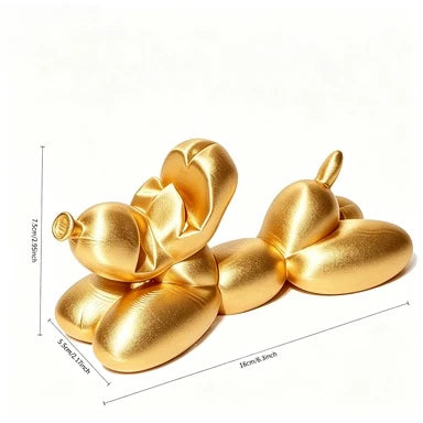 Cute Balloon Dog Eyeglass Holder Figurine Modern Art Desktop Decor Puppy Glasses Stand Ornament for Home Office Desk Decor Gifts Oasis Select Dog stands gold