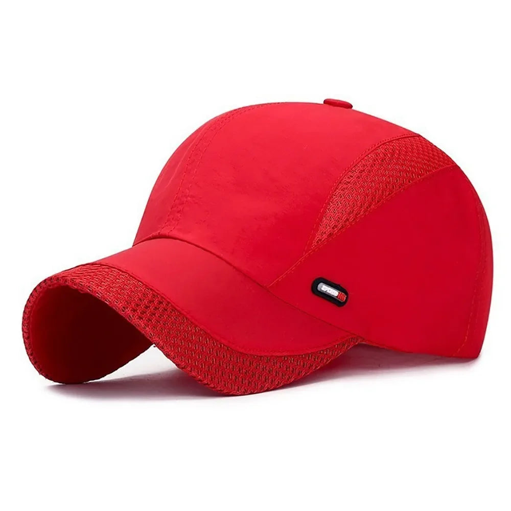 Casual Adjustable Baseball Cap Moisture-Wicking Unisex Quick-Dry Hat Sun Hat Oasis Select Red