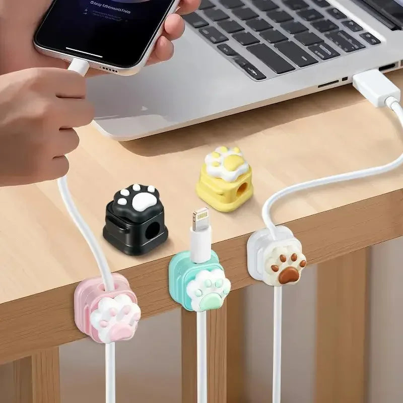 Desktop Cute Cable Organizers Holder Clips Desk Tidy Organiser Self Adhesive Cable Management Office Wire Cord Holder Oasis Select