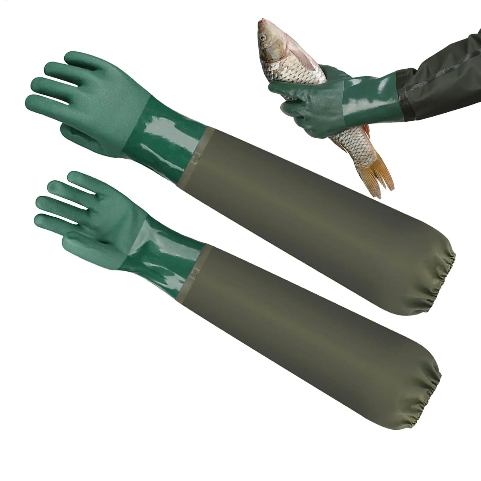 Long Rubber Cleaning Gloves – Waterproof Dishwashing & Garden