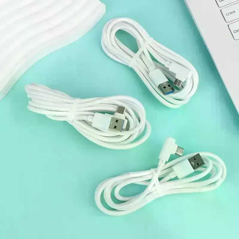 240W USB-A to USB-C 90° Fast Charging Cable 1M 1.5M 2M
