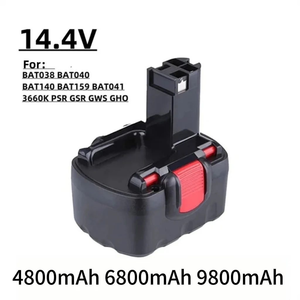 9800mAh For Bosch 14.4V Battery For Bosch D70745 2607335273 BAT038 BAT140 BAT040 BAT041 BAT159 2607335465 26073356 Drill Battery Oasis Select