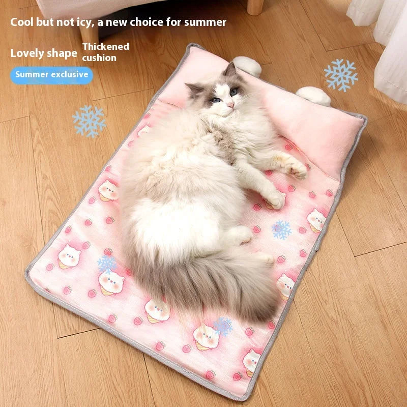 Dog Beds Cat Beds, Summer Ice Silk MATS, Dog Beds, Pet Supplies, Teddy Small and Medium-sized Dog Beds, Suitable for All Seasons Oasis Select