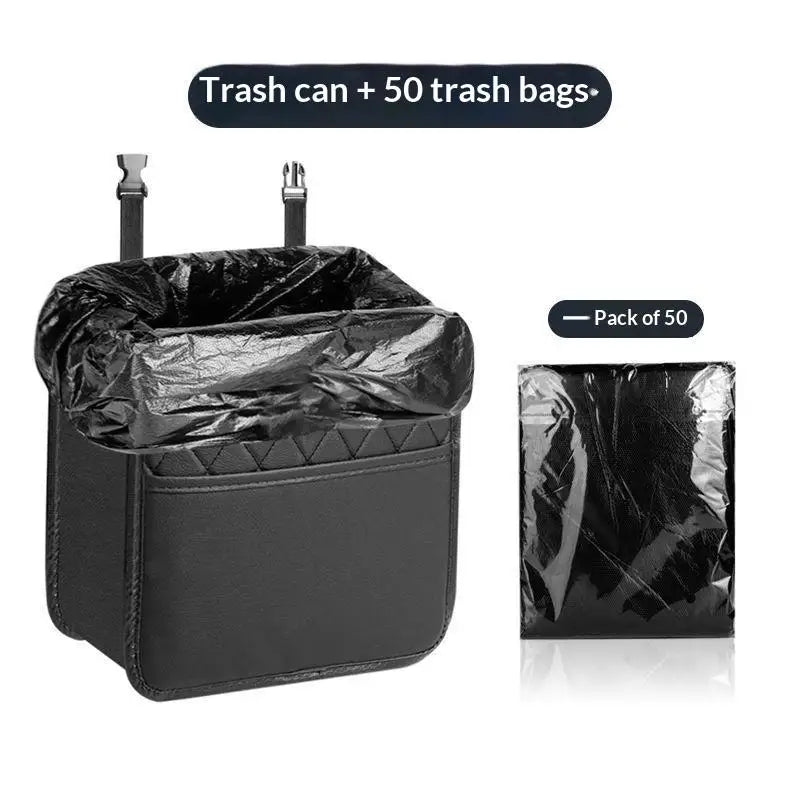 Car Multifunctional Storage Box Folding Leather Storage Bag For Car Seat Back Storage Bag Storage Bag Oasis Select 2PCS