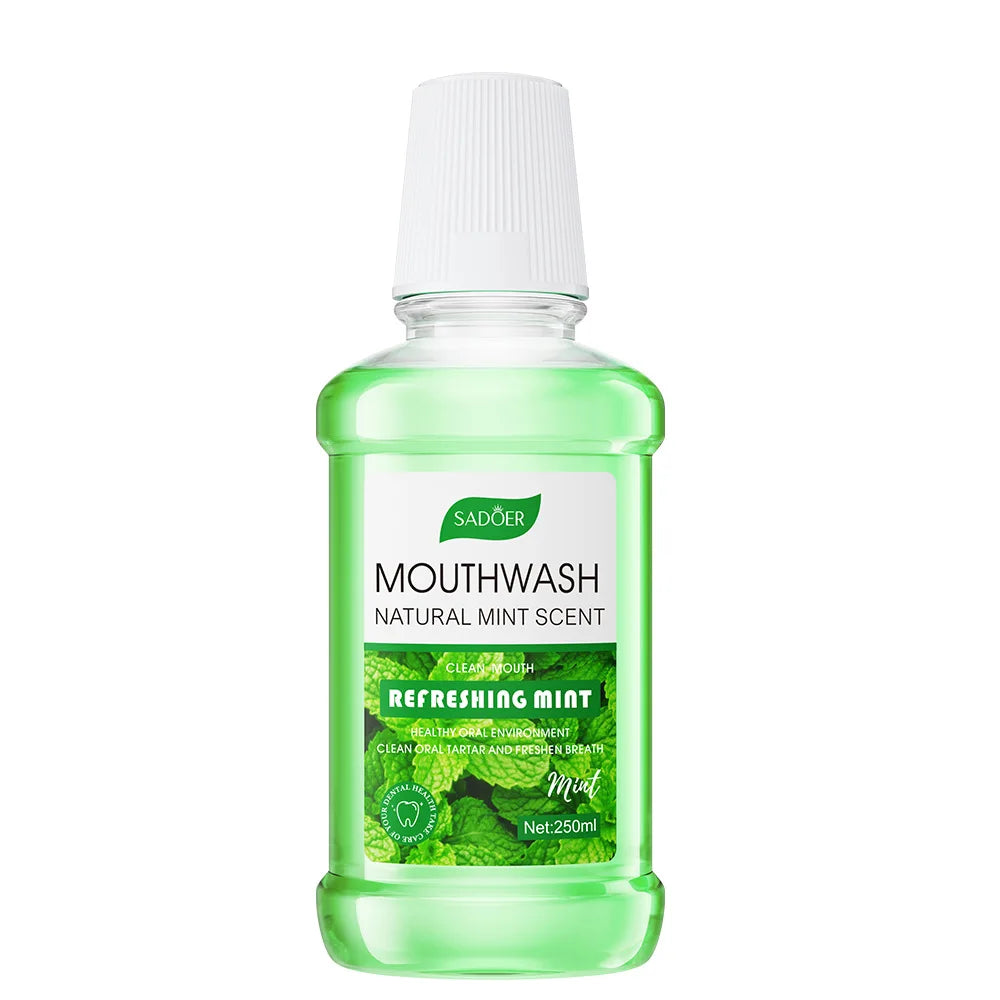 SADOER 250ml Plant Extract Mouthwash | Lemon Mint Peach Flavored Mouthwash Oasis Select Mint One Unit adults
