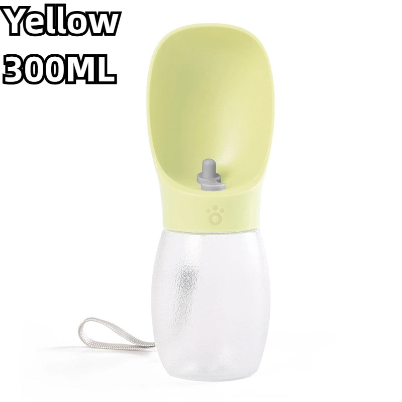 YTYIN 300ml Portable Dog Water Bottle – Leakproof Travel Bowl Pet Water Bottle Oasis Select YELLOW 300ML