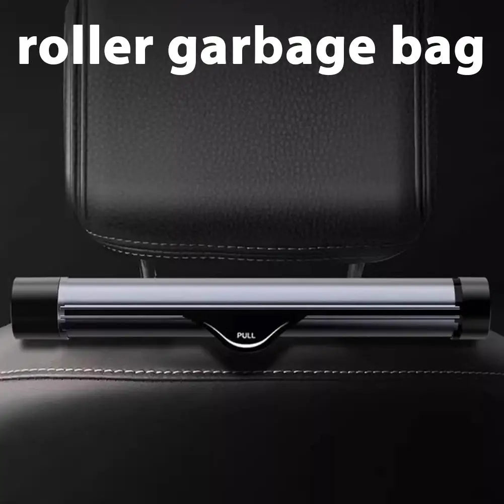Car Hanging Trash Can – Leak-Proof Roller Garbage Bag Organizer