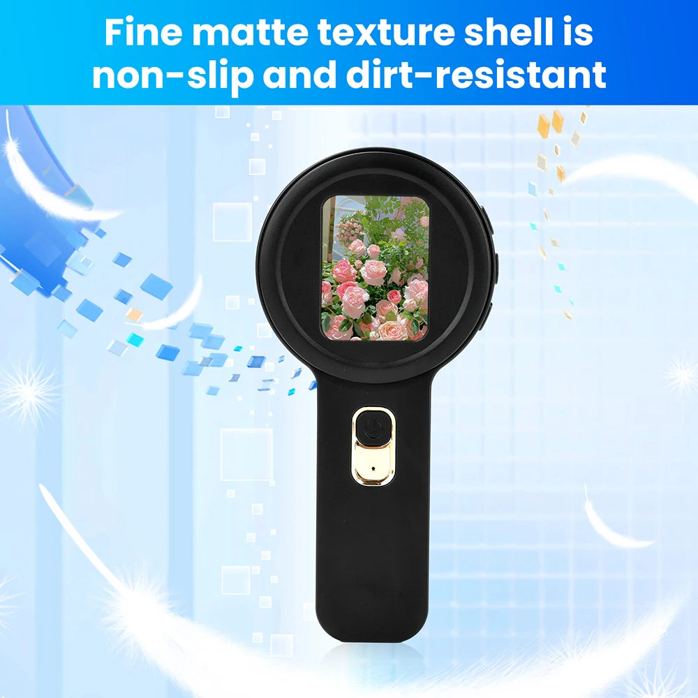 New Digital Microscope With 2.2-inch HD Screen 16 LED Lamp Beads Type-C Charging Angle Microscope For Circuit Board Repair Oasis Select