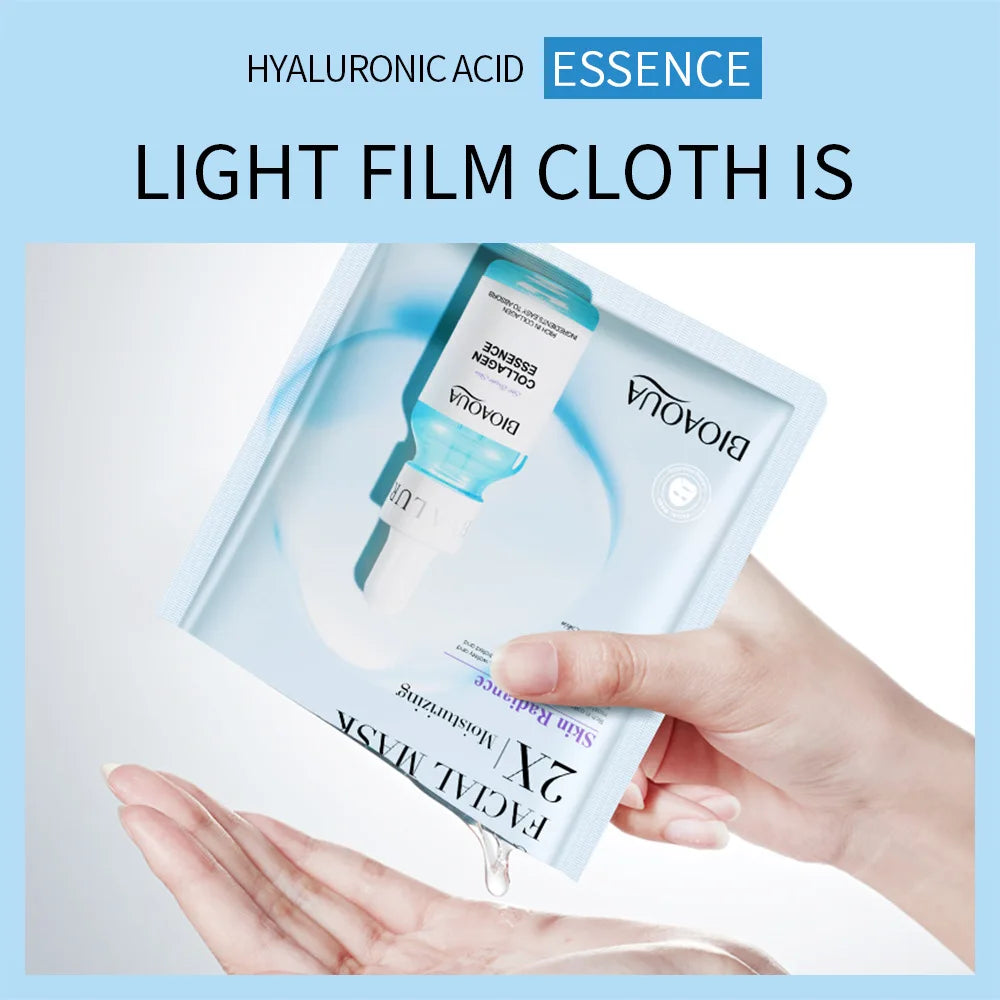 BIOAQUA Centella Collagen Sheet Mask – Hyaluronic Acid Hydrating Sheet Mask Oasis Select