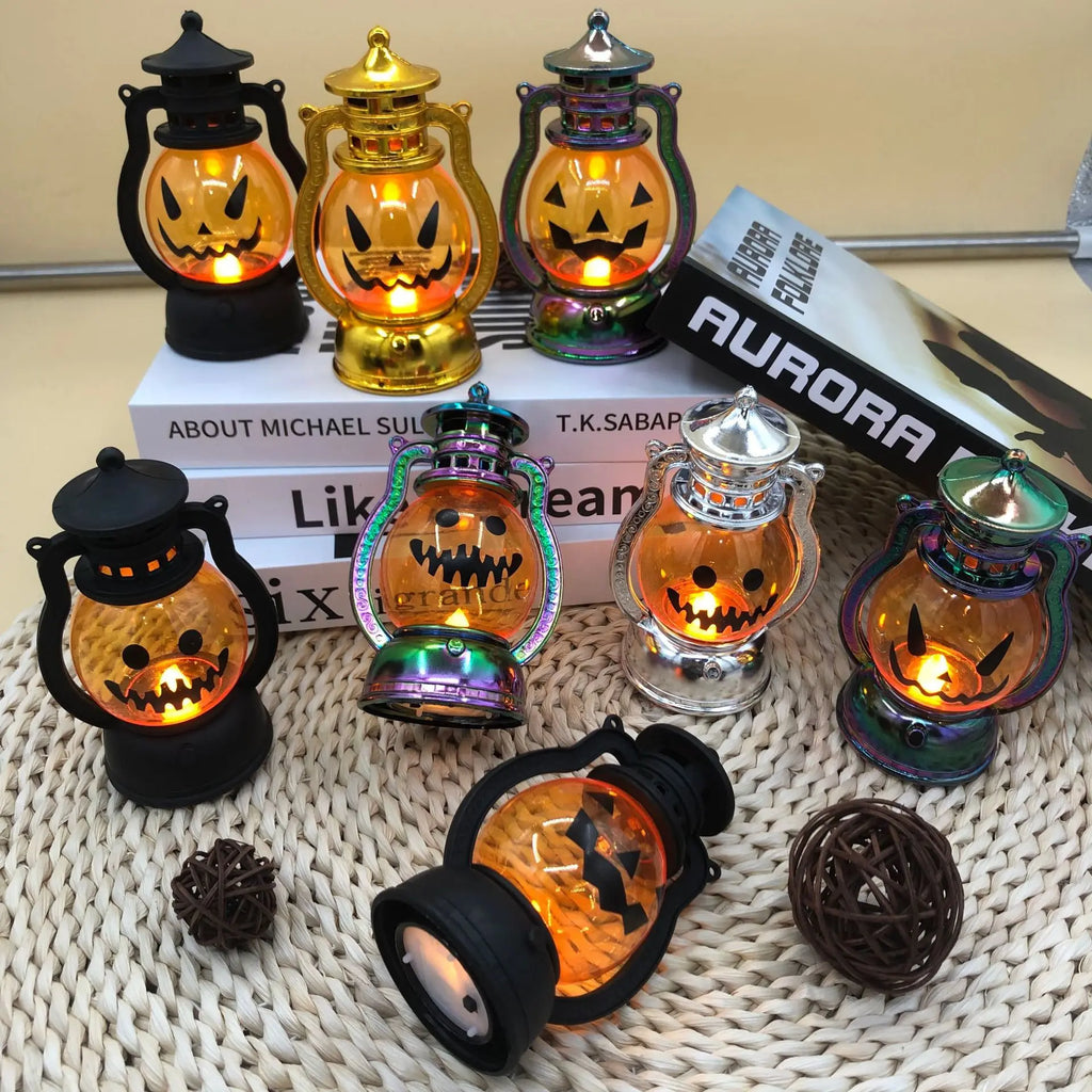 Halloween Decoration Jack-o '-lantern Easter Plastic Electronic Candle Portable Jack-o' -lantern Oasis Select