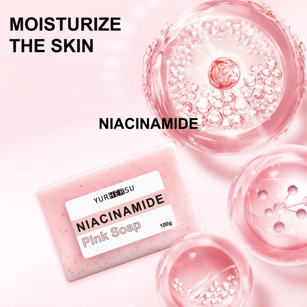 YURHERSU Niacinamide Brightening Soap – Dark Spot & Cleanse Brightening Soap Bar Oasis Select