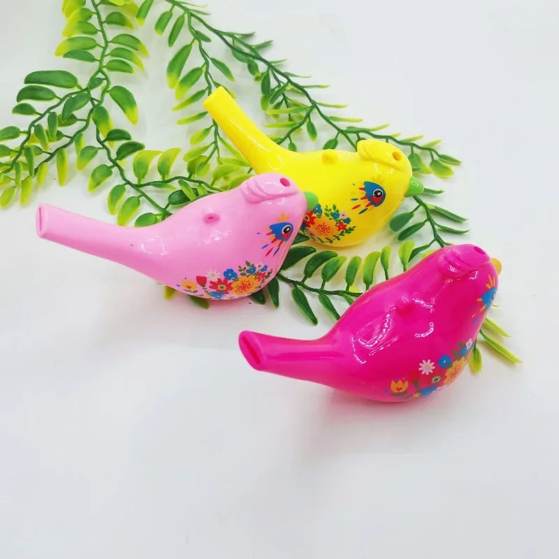 Bird Water Whistle ABS Colorful Bird Water Whistle Pipe Bird Pipe Outdoor Team Sports Whistle Accessories Novelty Gifts Oasis Select
