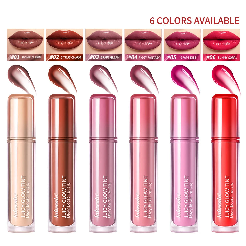 ibcccndc Juicy Glow Tint Lip Gloss – Mirror Shine & 12H Color