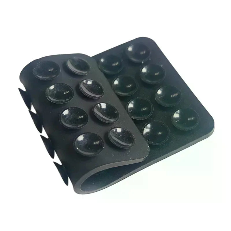 Silicone Suction Pad Double Sided For Mobile Phone Fixture Suction Cup Backed Adhesive Silicone Rubber Sucker Pad For Fixing Oasis Select
