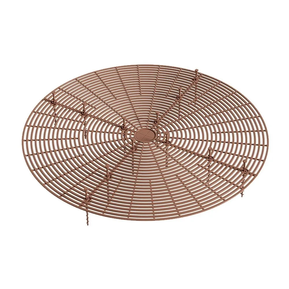 Cuttable Plant Pot Guards Rust-proof Round/Square Flower Pot Cover Multi-use Plastic Plant Protection Mesh Balcony Yard Oasis Select Coffee-52cm-Round