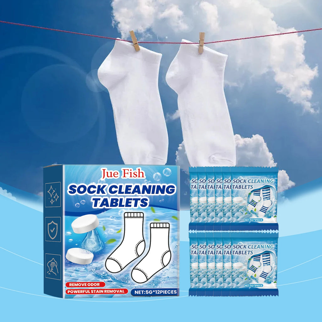Jue Fish Sock Cleaning Effervescent Tablets Gently Clean Stubborn Stains And Stains Clean Fragrance White Sock Cleaning Tablets Oasis Select