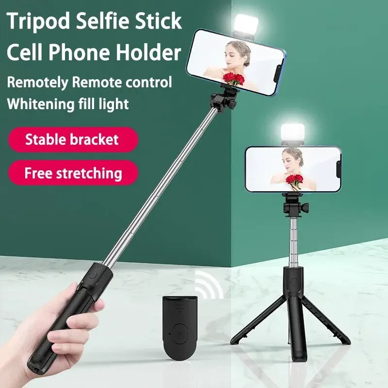 360 Rotation Selfie Stick Toneof Tripod Photo Pole Multi Mode Camera Material Retractable And Mini Cell Phone Selfie Artifact Oasis Select