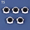 5Pcs T5 T8 Fluorescent Light Holder G5 G13 Base Non-Shunted Tombstone Lamp Socket AC 500V 2A for LED Fluorescent Tube Oasis Select T5