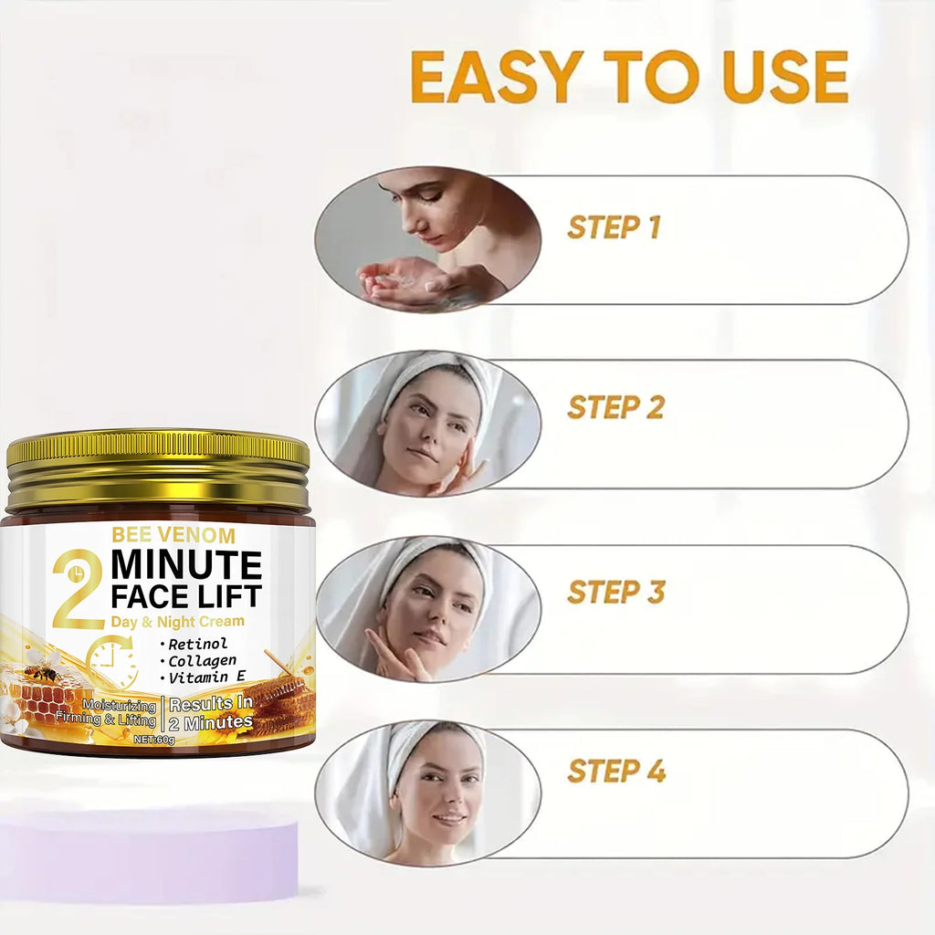 Bee Venom Anti-Aging Day & Night Cream with Retinol & Collagen - Intense Moisturizing & Firming Face Lift Treatment Oasis Select