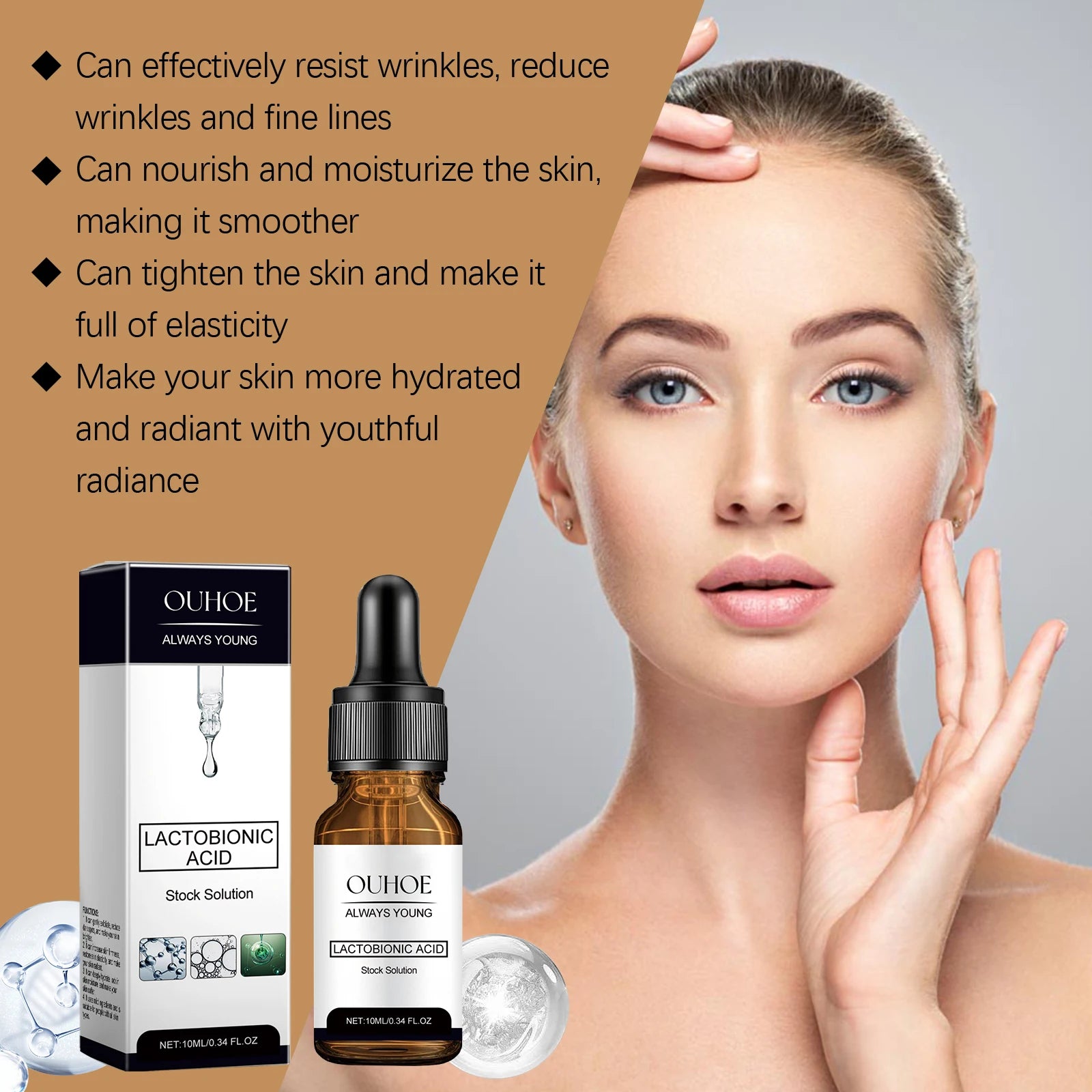 Moisturizes and Firms Moisturizing Nourish Remove Dark Spots Wrin-kles Fade Fine Lines Brighten Smooth Firming Facial Essence Oasis Select