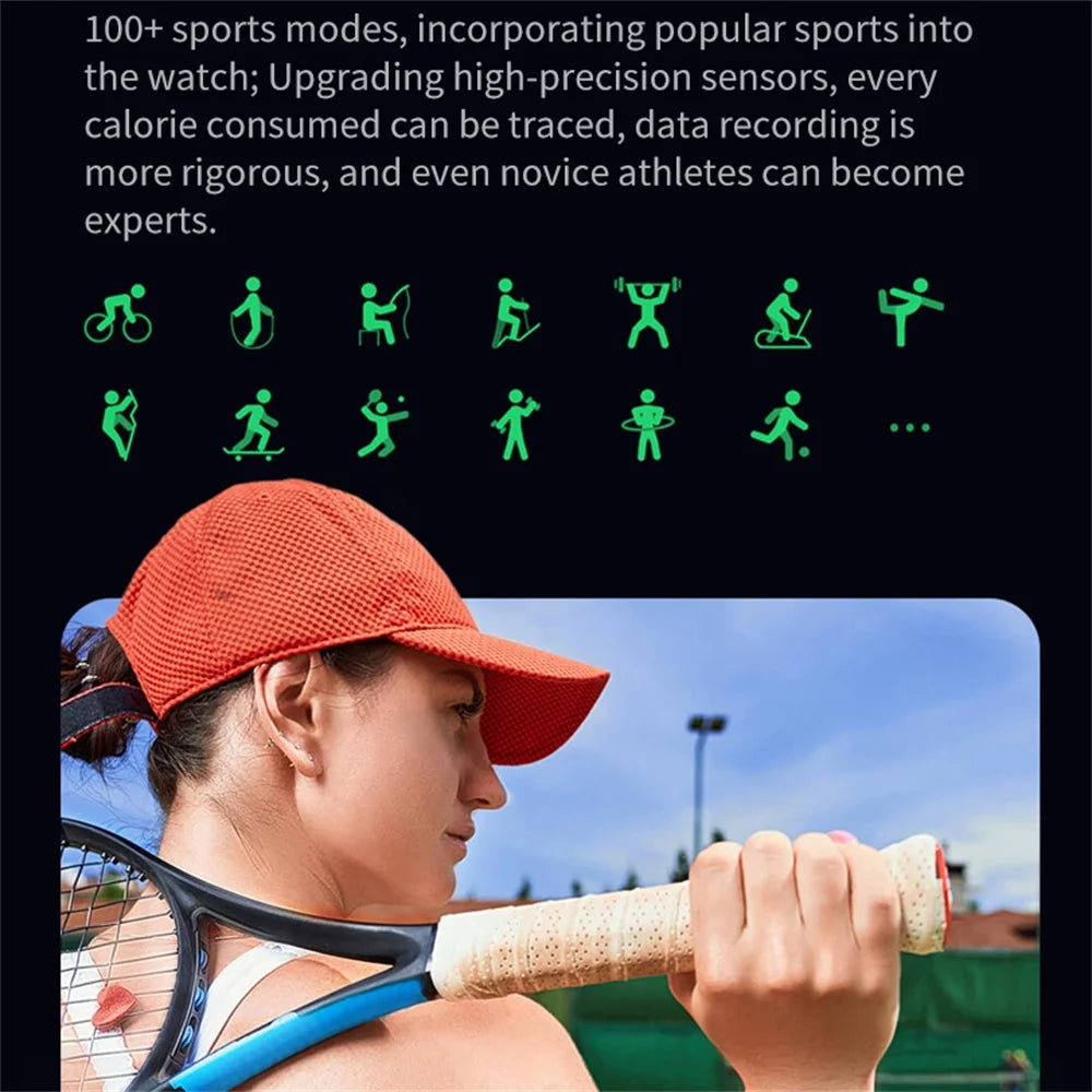 Smart Watch Men Women 2.01 Inch Sports Fitness Watch Blue Tooth Call Clock Heart Rate Health Waterproof Smartwatch 700Mah Gift Oasis Select