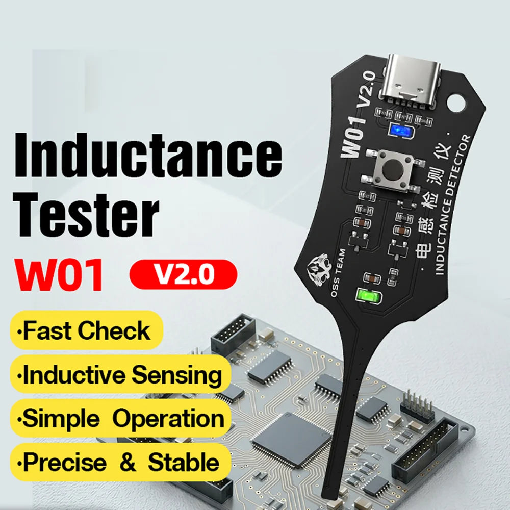 Inductance Tester Motherboard Coil Tester Inductor Detector Repair Tool Electromagnetic Induction Quick Fault Check Repair Tools Oasis Select