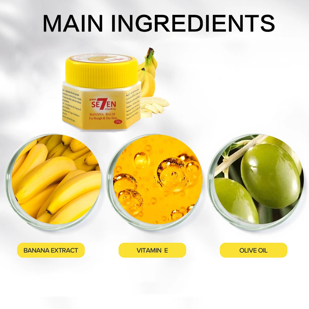 Banana Extract Foot Cream – Overnight Cracked Heel Renewal 20g Foot Cream Oasis Select