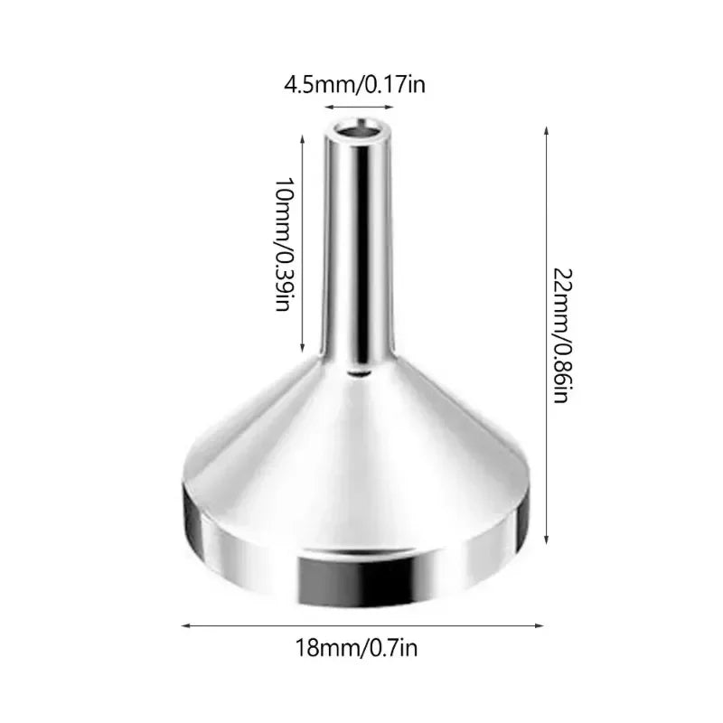 5/10Pcs Stainless Steel Mini Funnel Kitchen Oil Liquid Funnel with Detachable Filter Wide Mouth Funnel for Canning Kitchen Tool Oasis Select
